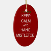 Snowman en Bird Ceramic Ornament (Rechts)