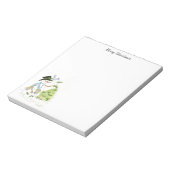 Snowman en Bluebird Holiday note pad Notitieblok (Linkerzijde)