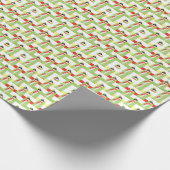 Snowman en boom cadeaupapier (Hoek)