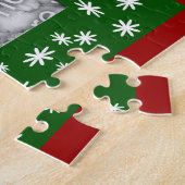 Snowman en Boom Holiday Je foto Legpuzzel (Zijkant)