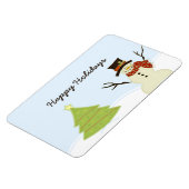 Snowman en Boom Magneet (Linkerzijde)