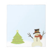 Snowman en Boom Notitieblok (Voorkant)