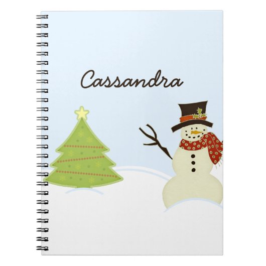 Snowman en Boom Notitieboek (Voorkant)