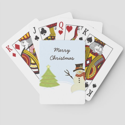 Snowman en Boom Pokerkaarten (Achterkant)
