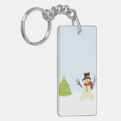 Snowman en Boom Sleutelhanger (Voorkant Links)