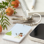 Snowman en Boom Sleutelhanger (Voorkant Rechts)