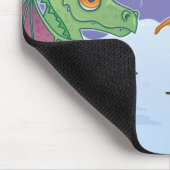 Snowman en Dragon Mousepad Muismat (Hoek)