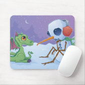 Snowman en Dragon Mousepad Muismat (Met muis)