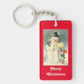 Snowman en Elf Sleutelhanger (Voorkant)