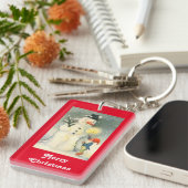 Snowman en Elf Sleutelhanger (Voorkant Rechts)
