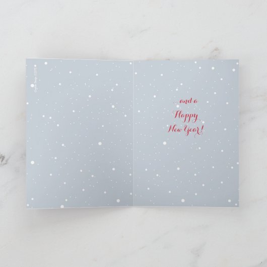 Snowman en Elk | KerstWenskaart Feestdagen Kaart (Binnen)