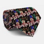 Snowman- en gezinsversieringen in de boom stropdas (Opgerold)