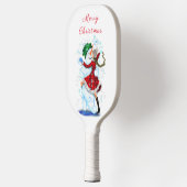 Snowman en Girl Dansend Tango Pickleball Paddle (Links)