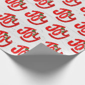 Snowman en Joy op hout Cadeaupapier (Hoek)