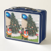 Snowman en kerstboom (Achterkant)
