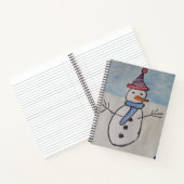 Snowman en kerstboom Notitieboek (Binnen)