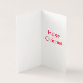 Snowman en kerstboomkerstkaart kaart (Binnen)