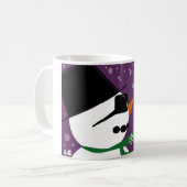 Snowman en kerstkerstman Mok (Voorkant links)