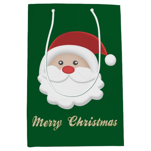 Snowman en Kerstmis Medium Cadeauzakje (Voorkant)