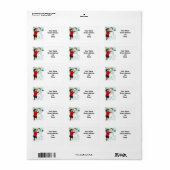 Snowman en Kind Etiket (Full Sheet)