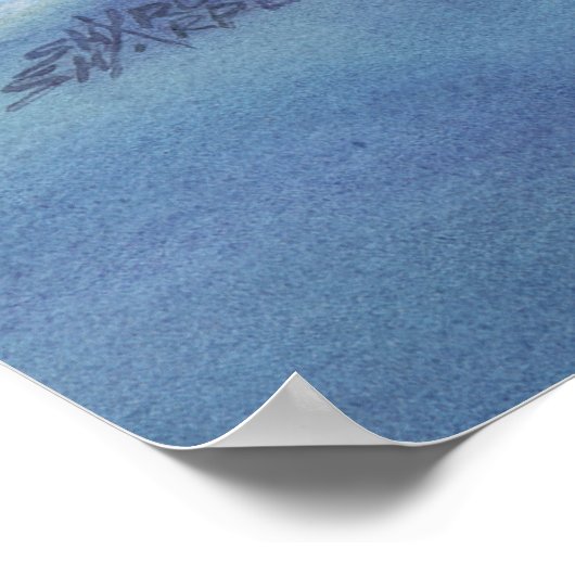 SNOWMAN EN KINDEREN van SHARON SHARPE Poster (Hoek)