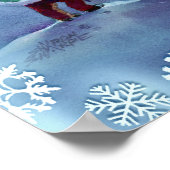 SNOWMAN EN KINDEREN van SHARON SHARPE Poster (Hoek)
