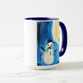 Snowman en Lightpost Mok (Voorkant rechts)