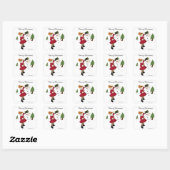 Snowman en Little Girl Sticker (Vel)