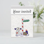 Snowman en Noordpool - Kaart (Staand voorkant)
