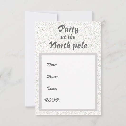 Snowman en Noordpool - Kaart (Achterkant)