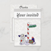 Snowman en Noordpool - Kaart (Voorkant / Achterkant)