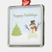 Snowman en Ornament met kerstmis (Links)