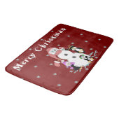 Snowman en Penguin met Kerstmis Badmat (Gekanteld)