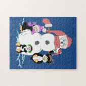 Snowman en Penguin Puzzle Legpuzzel (Horizontaal)
