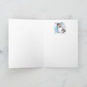 SNOWMAN EN PENGUIN WINTERSERENADE FEESTDAGEN KAART (Binnen)