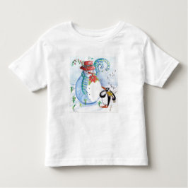 SNOWMAN EN PENGUIN WINTERSERENADE KINDER SHIRTS