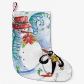 SNOWMAN EN PENGUIN WINTERSERENADE KLEINE KERSTSOK (Voorkant)