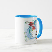 SNOWMAN EN PENGUIN WINTERSERENADE MOK (Voorkant rechts)