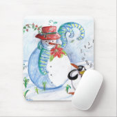 SNOWMAN EN PENGUIN WINTERSERENADE MUISMAT (Met muis)