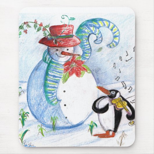 SNOWMAN EN PENGUIN WINTERSERENADE MUISMAT (Voorkant)