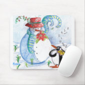 SNOWMAN EN PENGUIN WINTERSERENADE MUISMAT (Met muis)