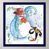 SNOWMAN EN PENGUIN WINTERSERENADE POSTER (Voorkant)