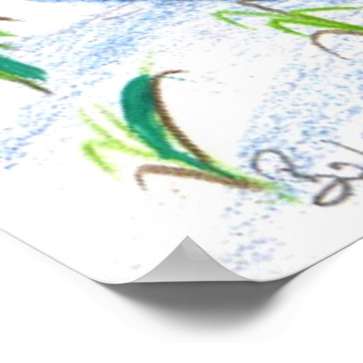 SNOWMAN EN PENGUIN WINTERSERENADE POSTER (Hoek)