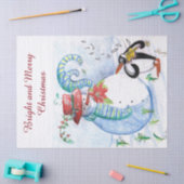 SNOWMAN EN PENGUIN WINTERSERENADE TISSUEPAPIER (Craft)