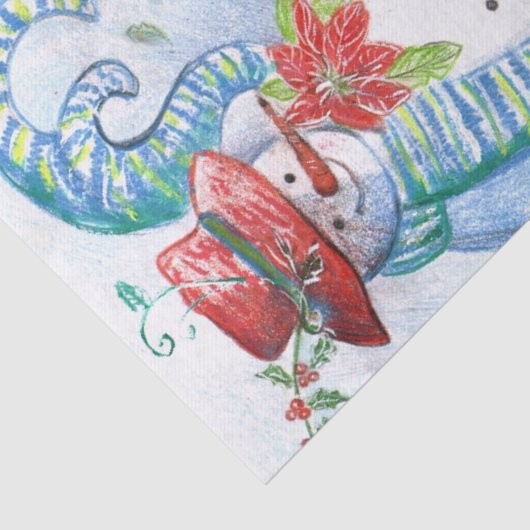 SNOWMAN EN PENGUIN WINTERSERENADE TISSUEPAPIER (Detail)