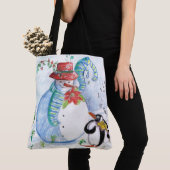 SNOWMAN EN PENGUIN WINTERSERENADE TOTE BAG (Dichtbij)