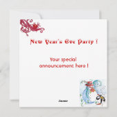 SNOWMAN EN PENGUIN'S WINTER SERENADE FEESTDAGENKAART (Achterkant)