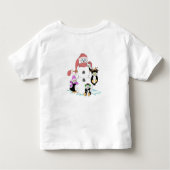 Snowman en Pinguïns Kerstmis Kinder Shirts (Achterkant)