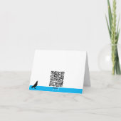 Snowman en Raven met Kerstmis Feestdagen Kaart (Achterkant)