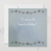  Snowman en Schotse kerstkaart (Achterkant)